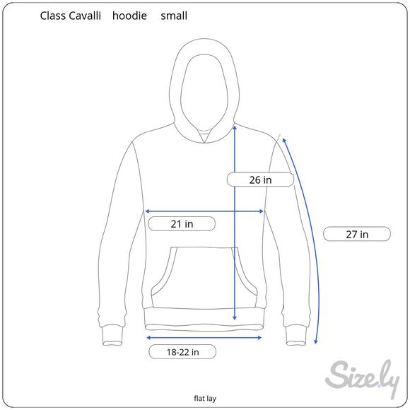 Cavalli Class by Roberto Cavalli Men's Leopard Graphic Hoodie Black Small NWT - Picture 10 of 10